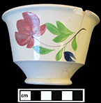 Floral pattern on London shape cup
